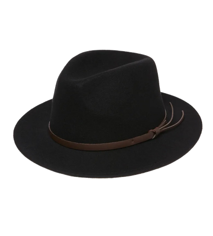 Statesman - The Bradbury Traveller Wool Felt Hat - Black