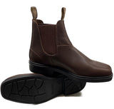 Blundstone - #659 Elastic Sided Brown Dress Leather Slip On Boot - Non Safety