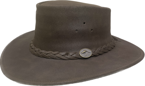Barmah - Bushie Suede Leather Hat - Oiled