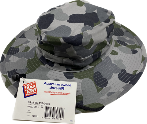 Australian Navy DPNU Camouflage Wide Brim Boonie Hat - 56cm
