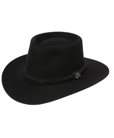 Statesman - Murchison River Wool Felt Hat - Black