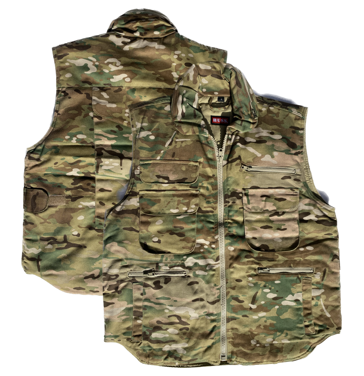 Huss - Ranger Zip Up Vest - Khaki / Auscam / Multicam / Black – Surplus ...