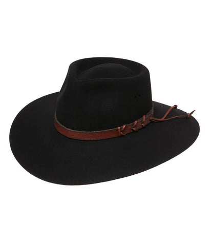Statesman - Big Australian Fur Felt Hat - Black