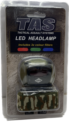 TAS - LED Red Filter Headlamp - 80lm