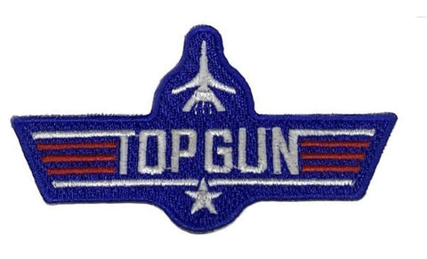 Classic Top Gun Iron On Patch - 10cm x 5cm