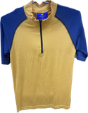Wilderness Wear -  U904 - Australian Made Pure Merino Wool Zip Neck Thermal Short Sleeve Tops - SPECIAL