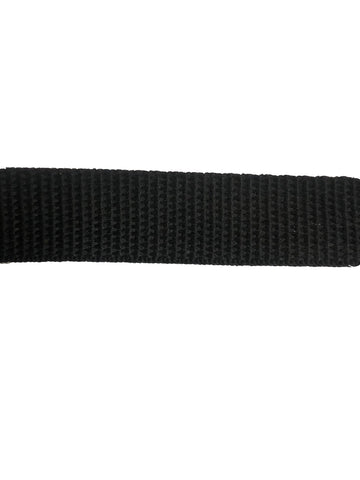 Black Webbing Material by the Metre - 20mm / 25mm / 34mm / 36mm / 38mm / 50mm