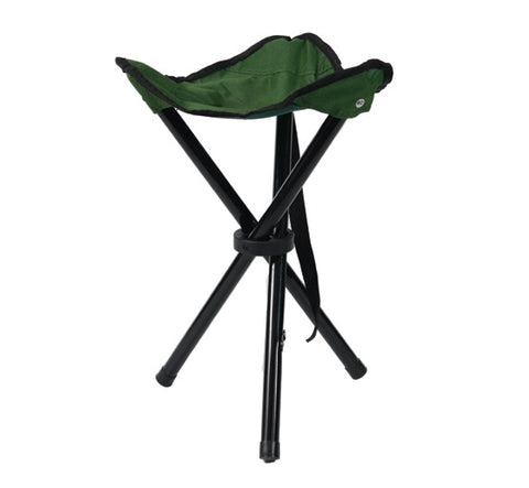 Three legged camping stool.
