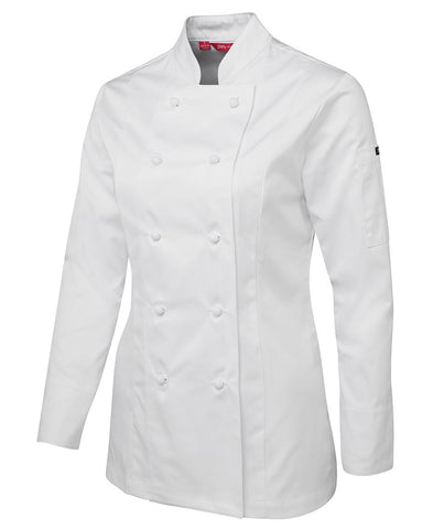 JB's Wear - 5CVL - Ladies L/S VENTED CHEF'S JACKET - White