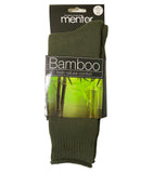 Mentor - Bamboo Natural Comfort Socks - Black / Green