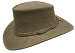 Barmah - Bushie Suede Leather Hat - Tan