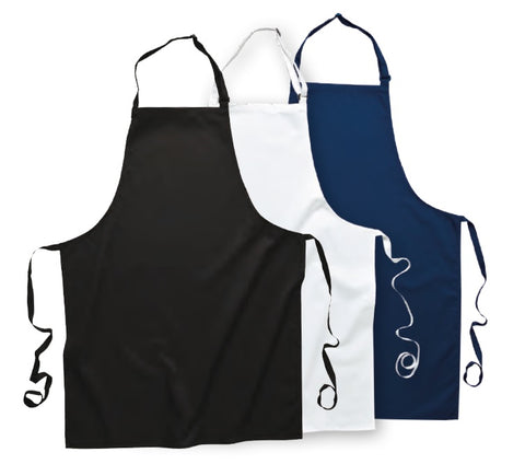 Portwest - S841 PolyCotton Bib Apron - Black / White