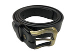Black Leather Belt 30mm