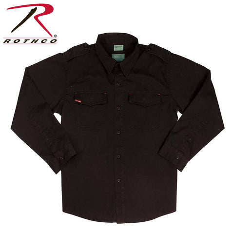 Rothco - Vintage Fatigue Long Sleeve Shirts - Black