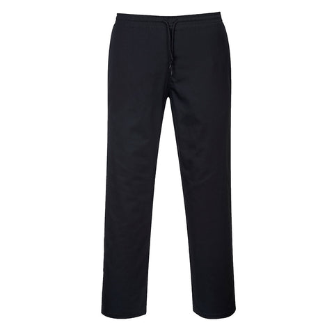 Portwest - C070 - Chef Drawstring Trousers - Black