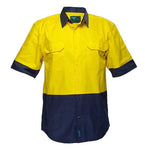 Portwest- MS902 - Hi-Vis Two Tone Short Sleeve Shirt - Yellow/Navy - Orange/Navy - Surplus City