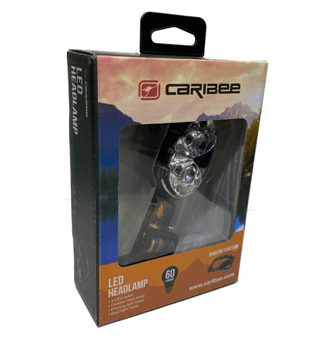 Caribee - LED Camping 60lm Headlamp + Red Filter