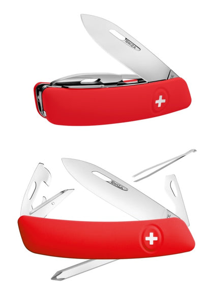 SWIZA D4 Piece Multitool Red White Blue Black