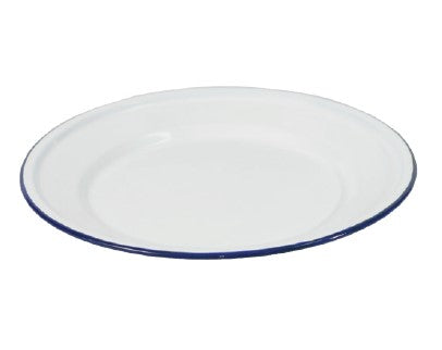 Enamel Plate - 22cm / 24cm - White