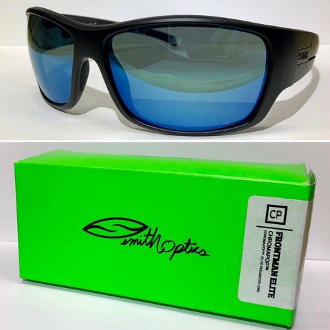 Smith Optics - Frontman Elite Polarized TLT Optics Sunglasses - Black / Chromapop Blue Mirror