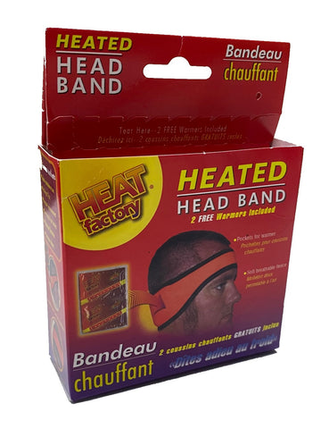 Heat Factory - Black Heated Head Band + Heat Packs