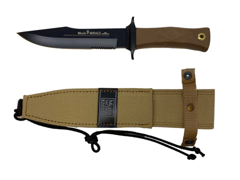 Muela - Mirage 18NM Knife / Teflon Coated Blade - Desert Cordura Sheath - Made in Spain