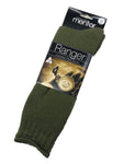 Ranger Wool Socks - Khaki / Black - Size 3/8 - Size 7/11 - Size 12/15 - Australian Made