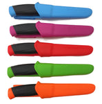 Morakniv - Companion Fixed Blade Stainless Steel Knife - 10cm - Blue / Pink / Red / Green / Orange