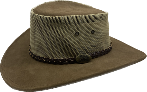 Jacaru 1019 Summer Breeze Hat Black Brown