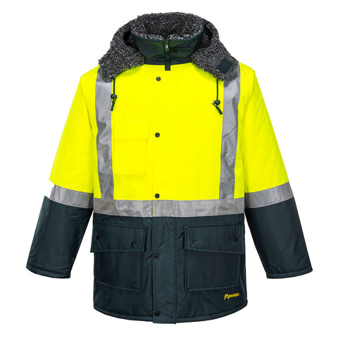 Huski - K8044 - Freezer Jacket - Yellow/Forest Green