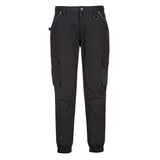 MP703 - Cuffed Slim Fit Stretch Work Pants  - Black / Sand