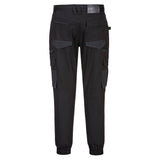 MP703 - Cuffed Slim Fit Stretch Work Pants  - Black / Sand