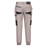 MP703 - Cuffed Slim Fit Stretch Work Pants  - Black / Sand