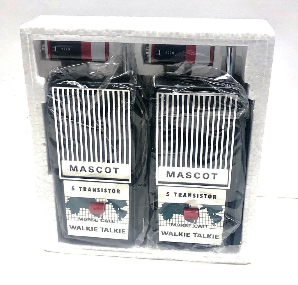 Paire de Walkie Talkie Mascot 5 Transistor Japonais (Vendu sans pile et non testé) - Label Emmaüs Paire de Walkie Talkie Mascot 5 Transistor Japonais (Vendu sans pile et non testé) - Label Emmaüs