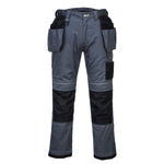Portwest - T602 - PW3 Holster Work Pants - Black / Grey