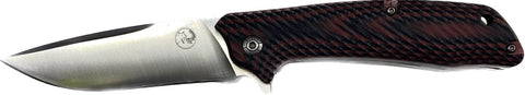 Tassie Tiger - 20.5cm Fast Action Folding Pocket Knife - Red