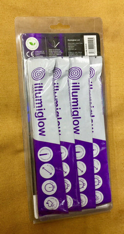 Illumiglow Glow Sticks - 4 Pack 6" 3 x Infrared , 1 x High Intensity